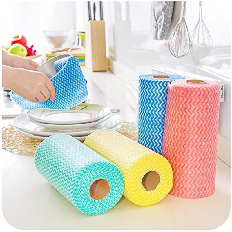 Soft NonWoven Kitchen Roll 80 Pulls (Pack Of 3) Lenora Disposables